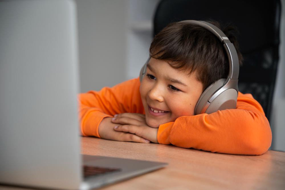 Elementary students engaged in learning
